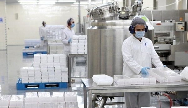 خط إنتاج لأحد معامل الأدوية